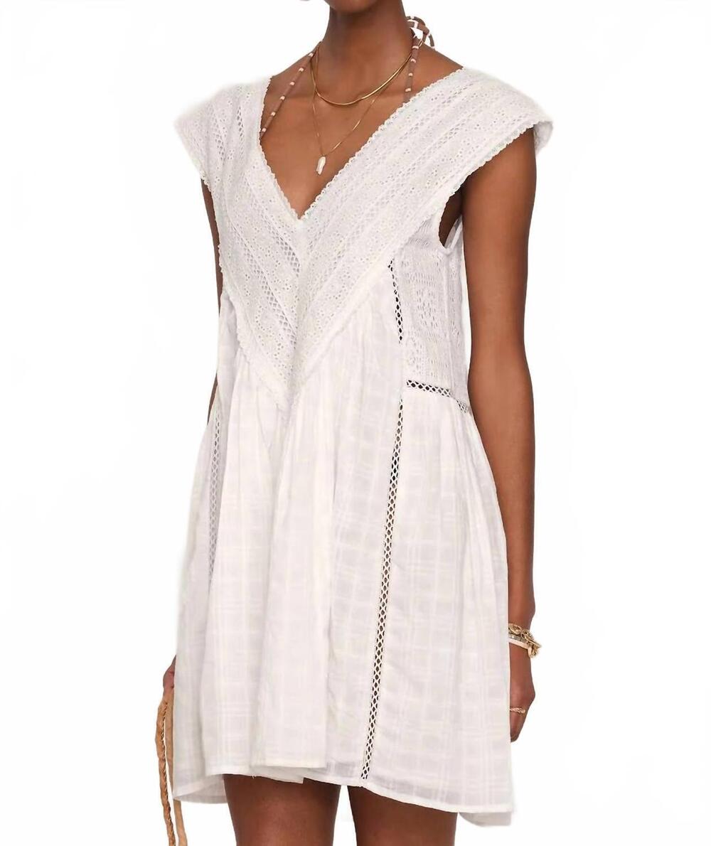 NEW HEARTLOOM january relaxed dress in eggshell